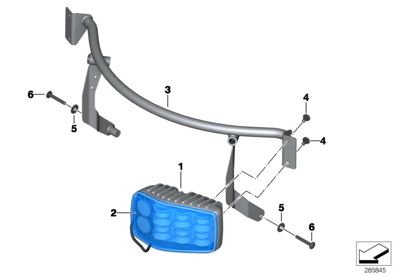LED flash ID lamp, blue