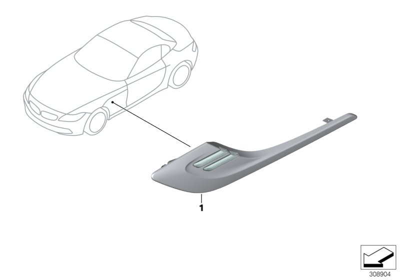 Additional turn indicator lamp