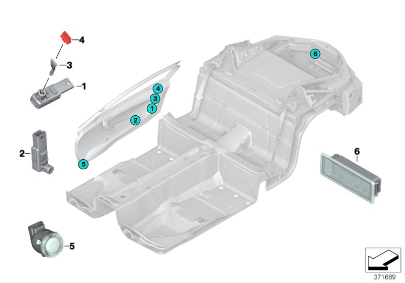 LED interior lights, door / luggage comp