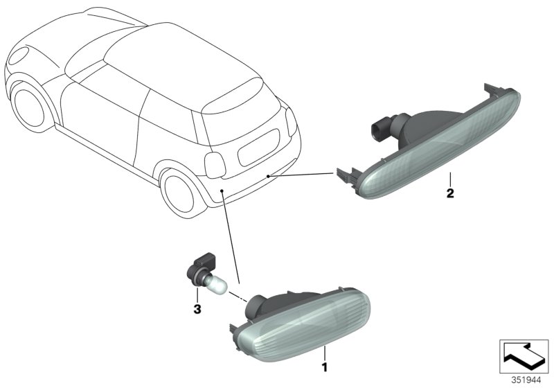 Rear fog light