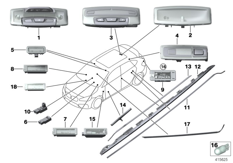 Various lamps