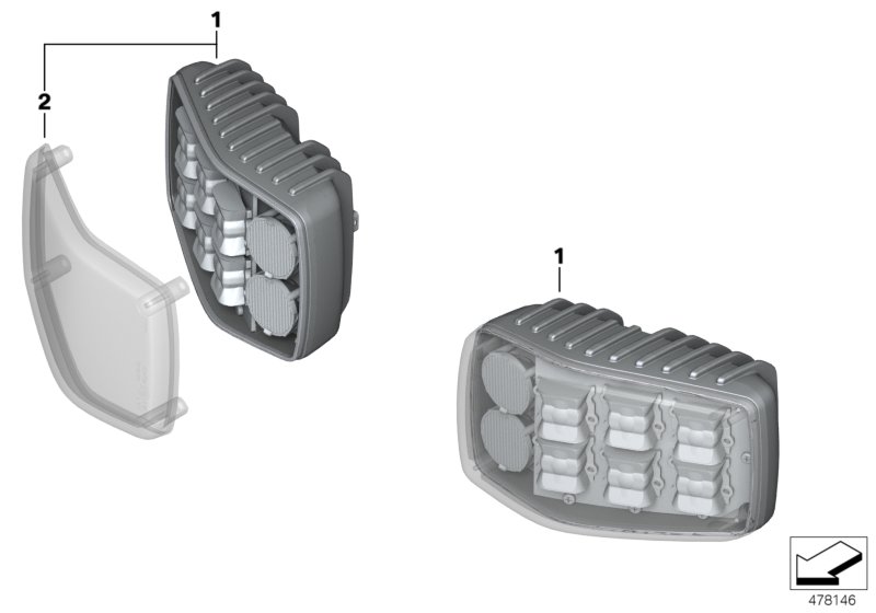 LED flashing warning lights