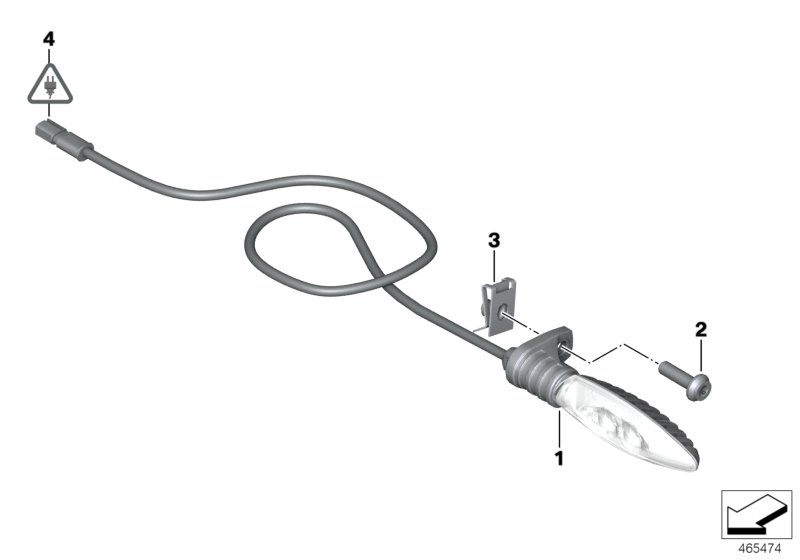 LED turn indicators front