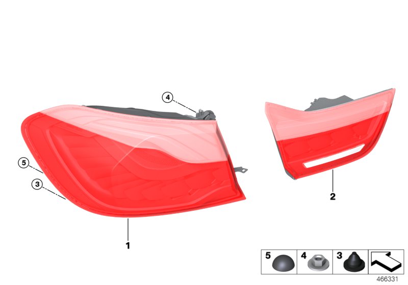 Rear light OLED