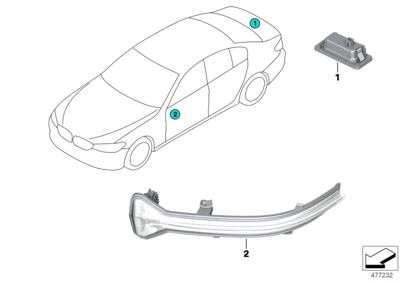 Side repeater/ lights outer