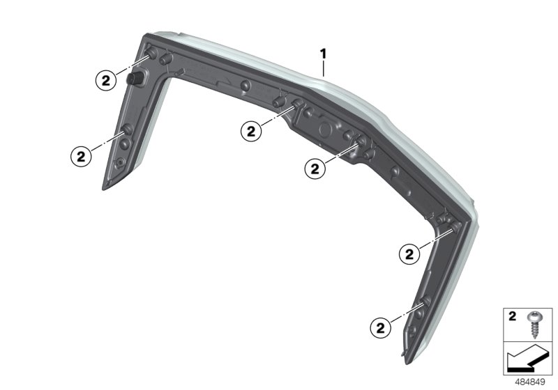 Rear light, topcase