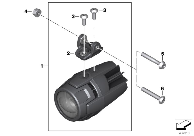 LED additional headlight "Nano"