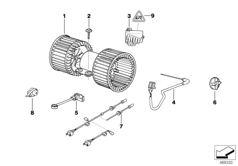 Electric parts for AC unit