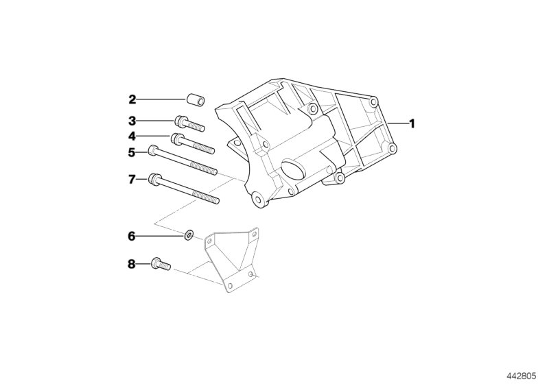 Climate compressor supporting bracket