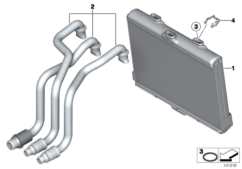 Heater radiator