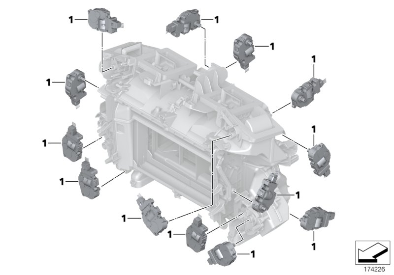 Actuator for automatic air condition