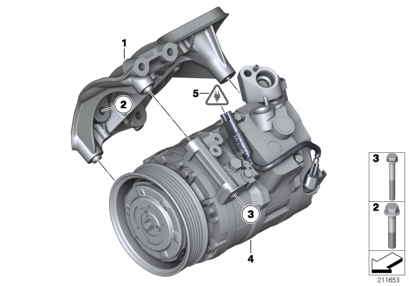 Air-conditioner compressor/mounting part