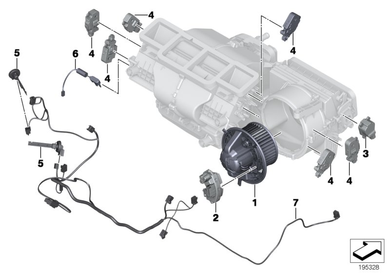Electric parts for AC unit
