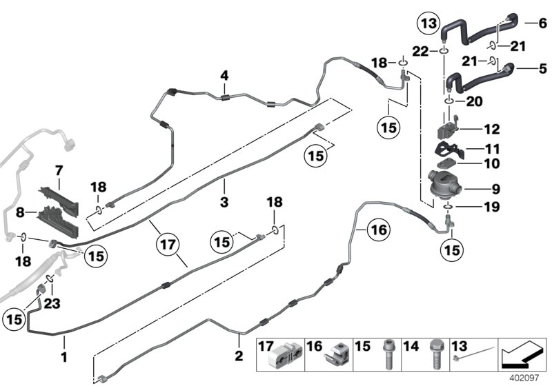 Refrigerant lines, hybrid