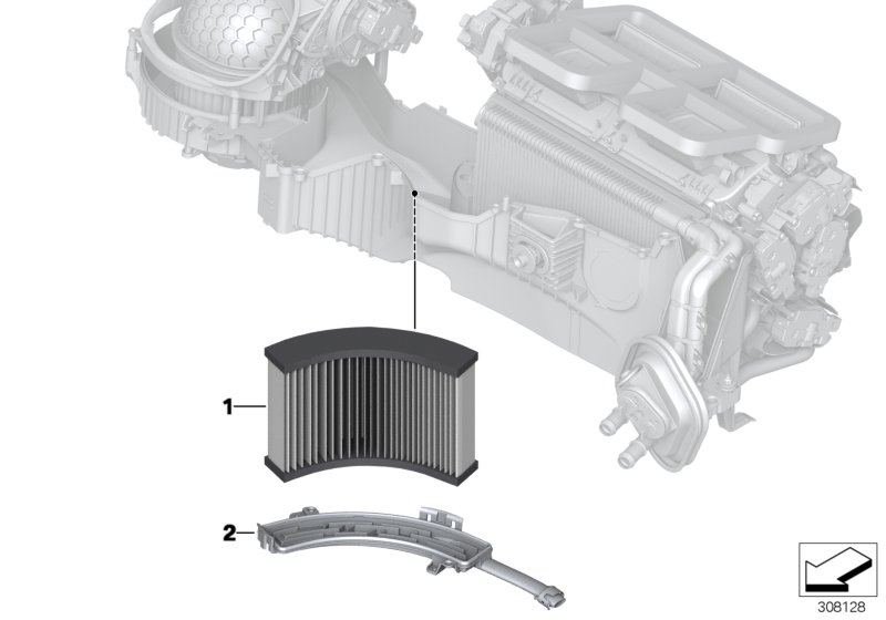Microfilter/activated Carbon container