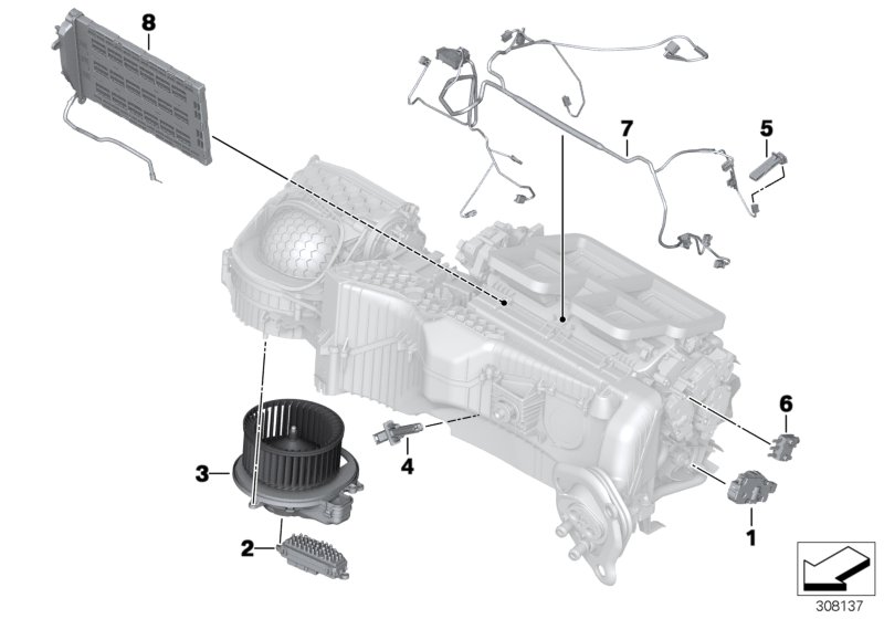 Electric parts for AC unit