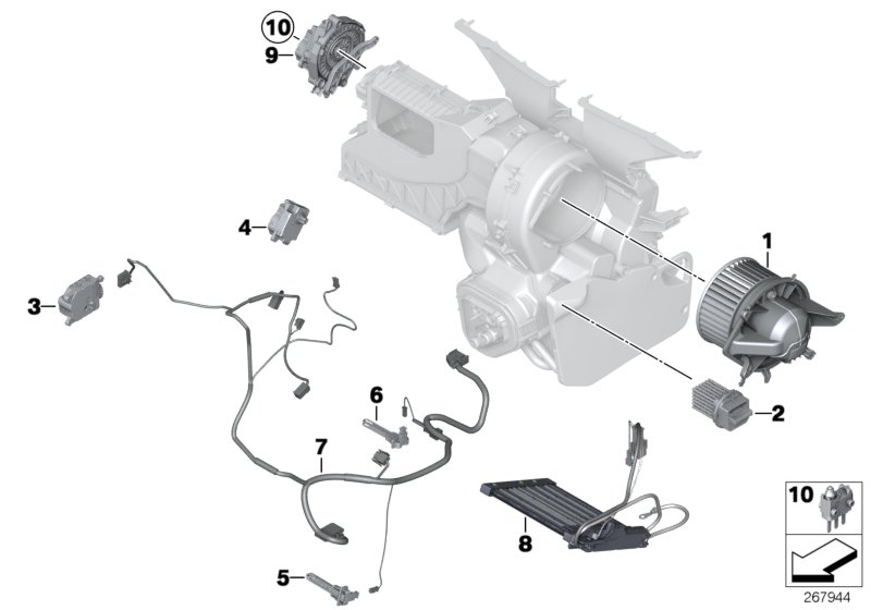 Electric parts for AC unit