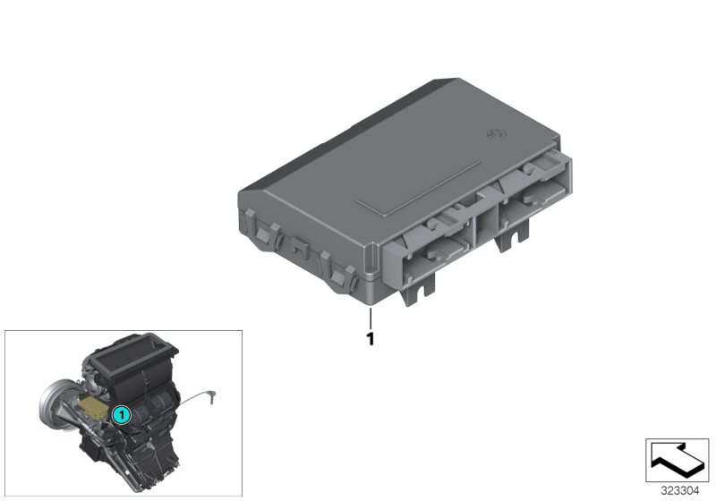 Control unit air conditioning sys.