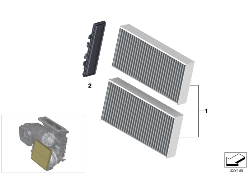 Microfilter/activated Carbon container