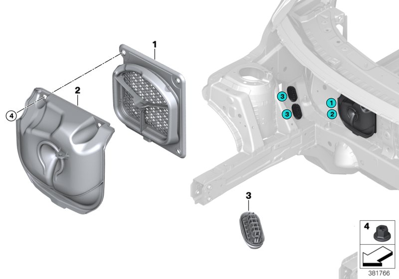 Outside air duct with water separator