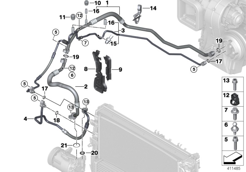 Coolant lines