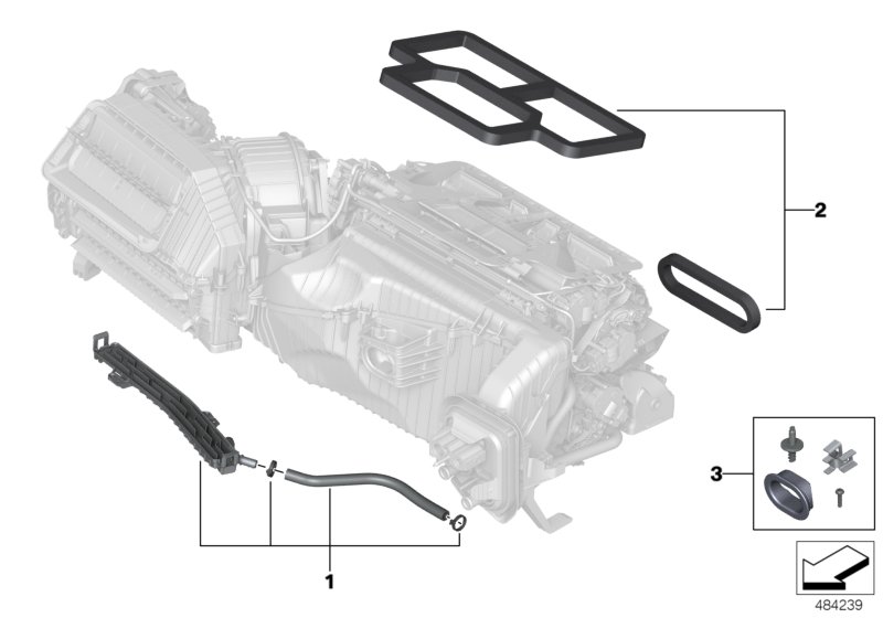 Housing parts, heater and air condit.