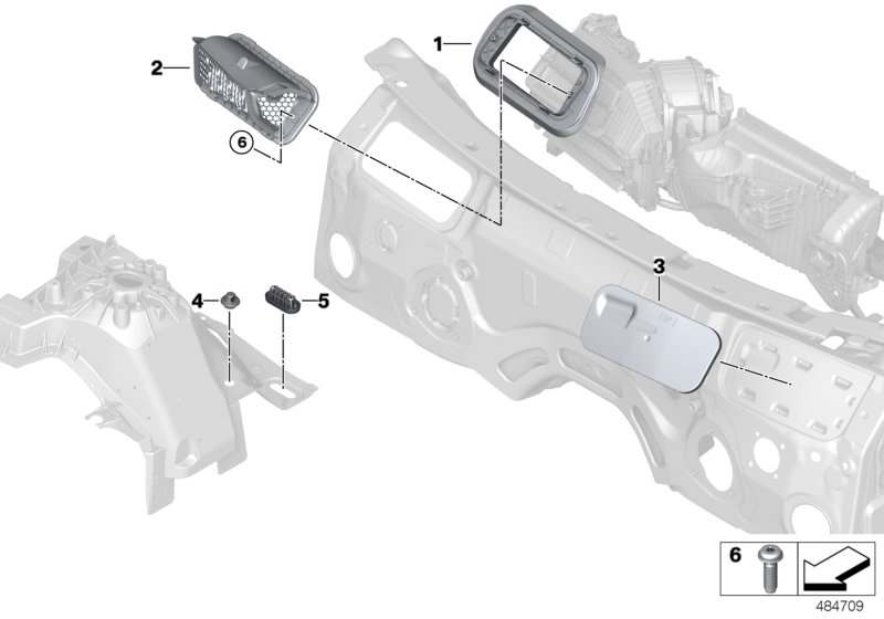Air-inlet duct, engine compartment