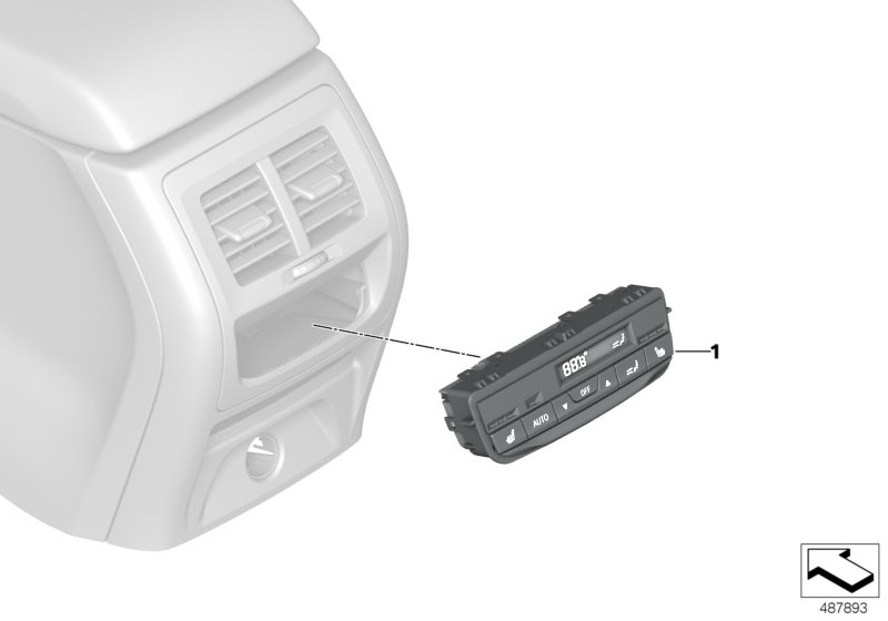 HEATING/AIR CONDITIONER ACTUATION REAR