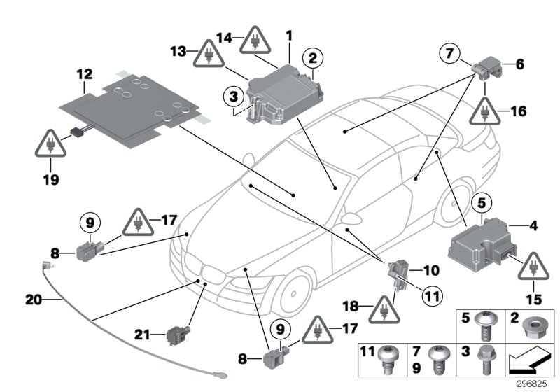 Electric parts, airbag