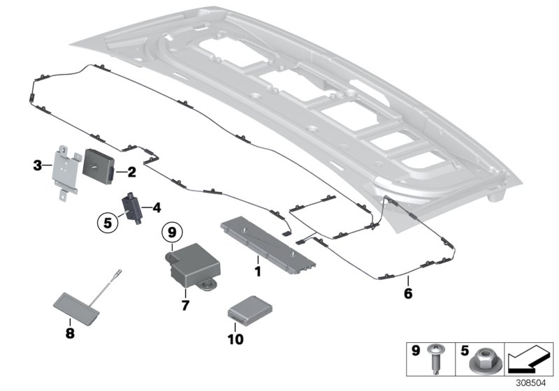 Single parts, antenna