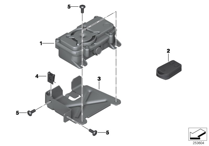 Control unit RDC - anti-theft alarm/RDC