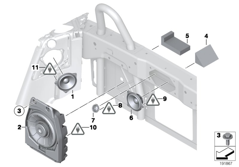 Loudspeaker rear