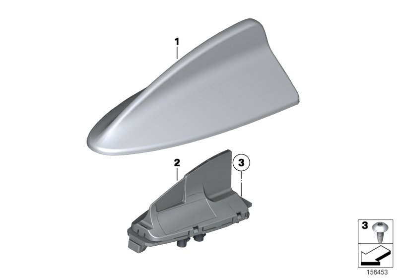 Single parts, antenna