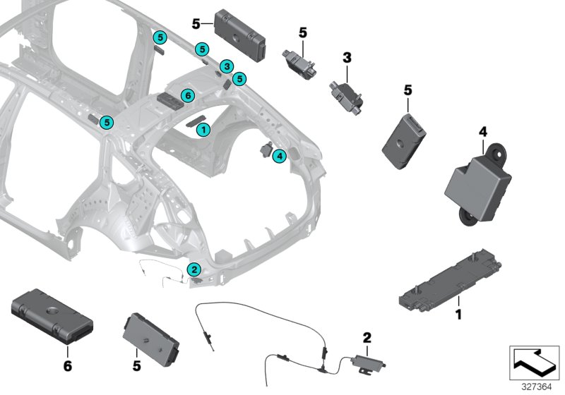 Single parts f antenna-diversity
