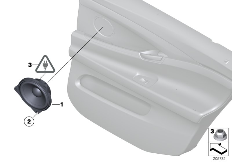 Single parts, Stereo System, door frnt