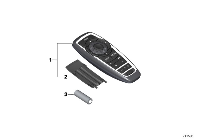 Remote control, rear