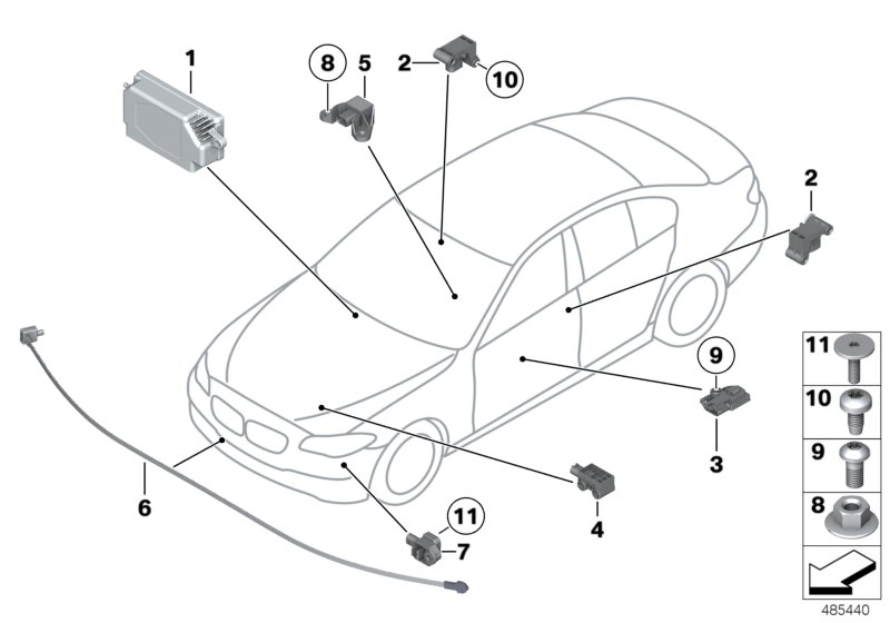 Electric parts, airbag