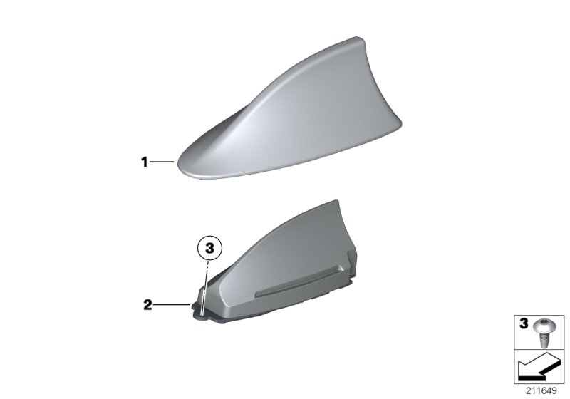 Single parts, antenna