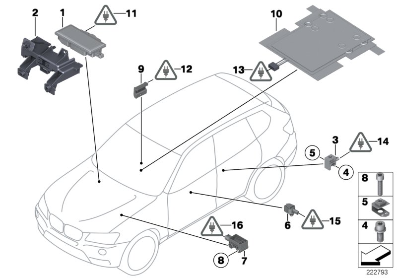 Electric parts, airbag