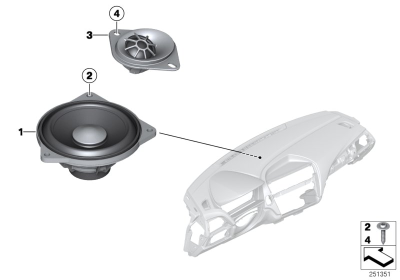 Loudspeaker, instrument panel