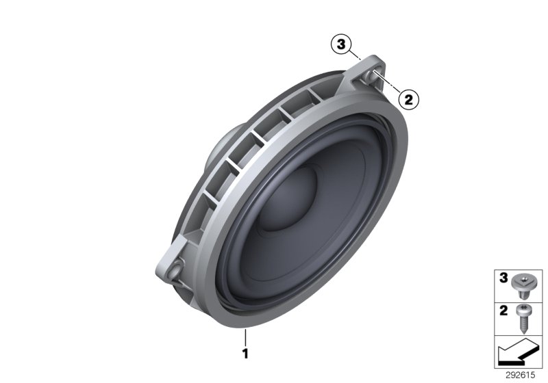 Single parts f rear door hifi system