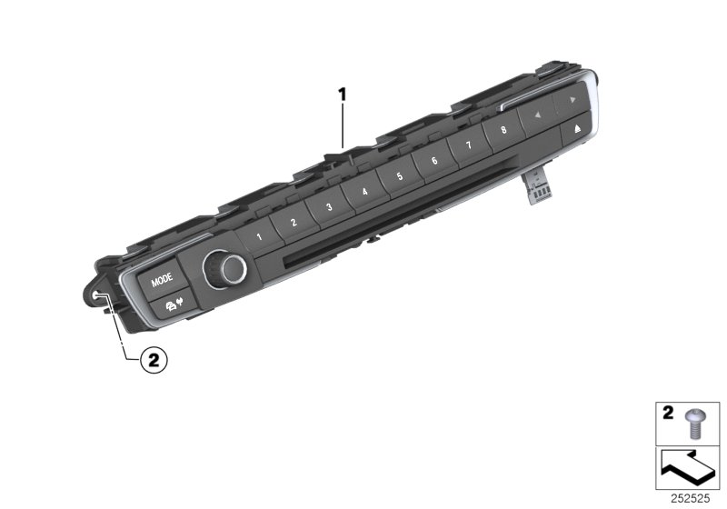 Control unit audio chrome