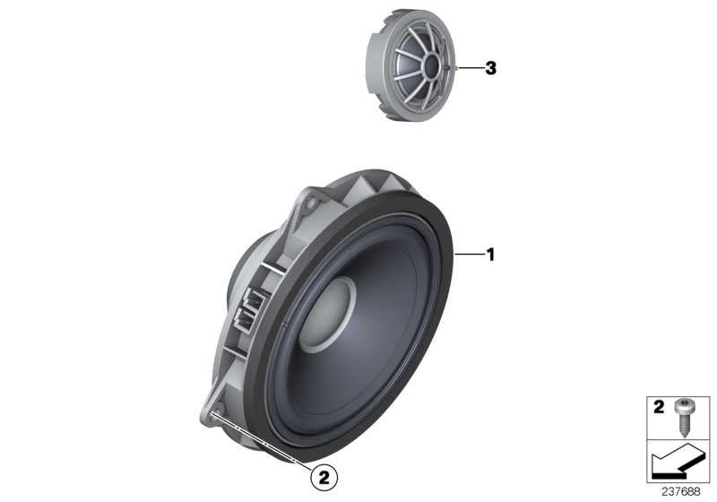 High End sound system, door, rear