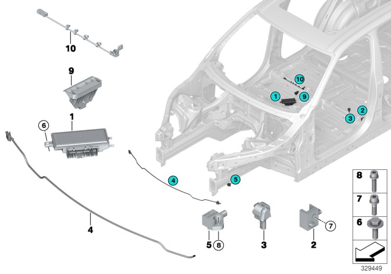 Electric parts, airbag