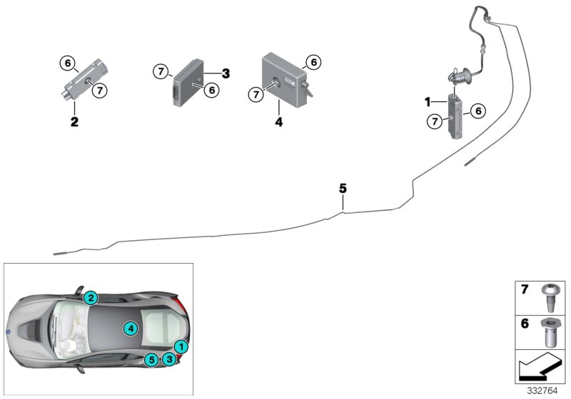 Single parts f antenna-diversity