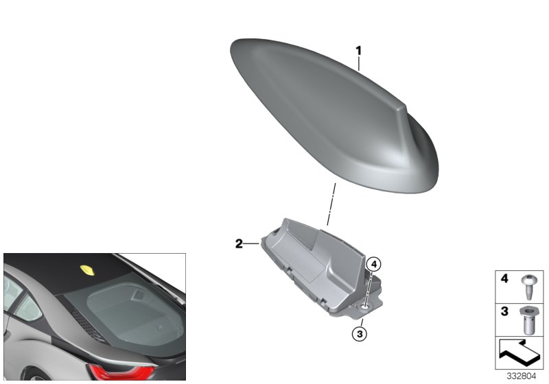 Single parts, antenna
