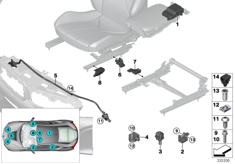Electric parts, airbag