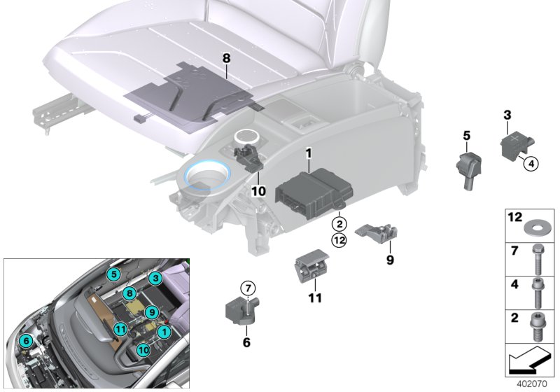 Electric parts, airbag