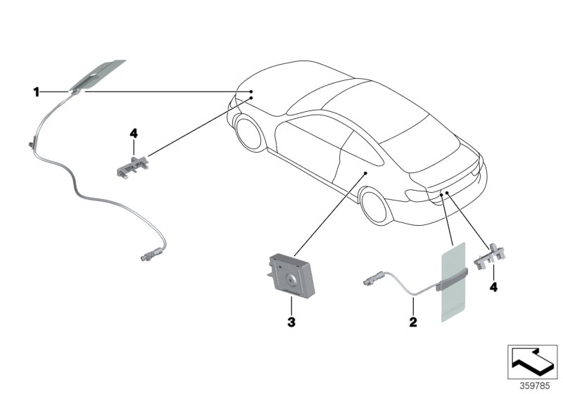 Single parts, telephone aerial