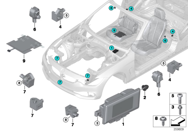 Electric parts, airbag